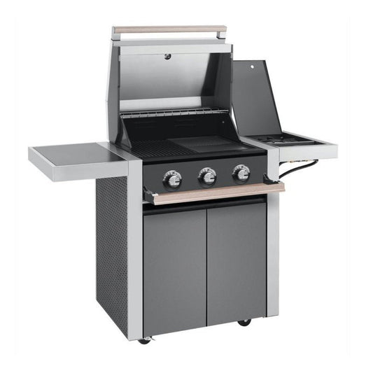 Beefeater 1500 3 Burner Grill and Side Burner with Cart
